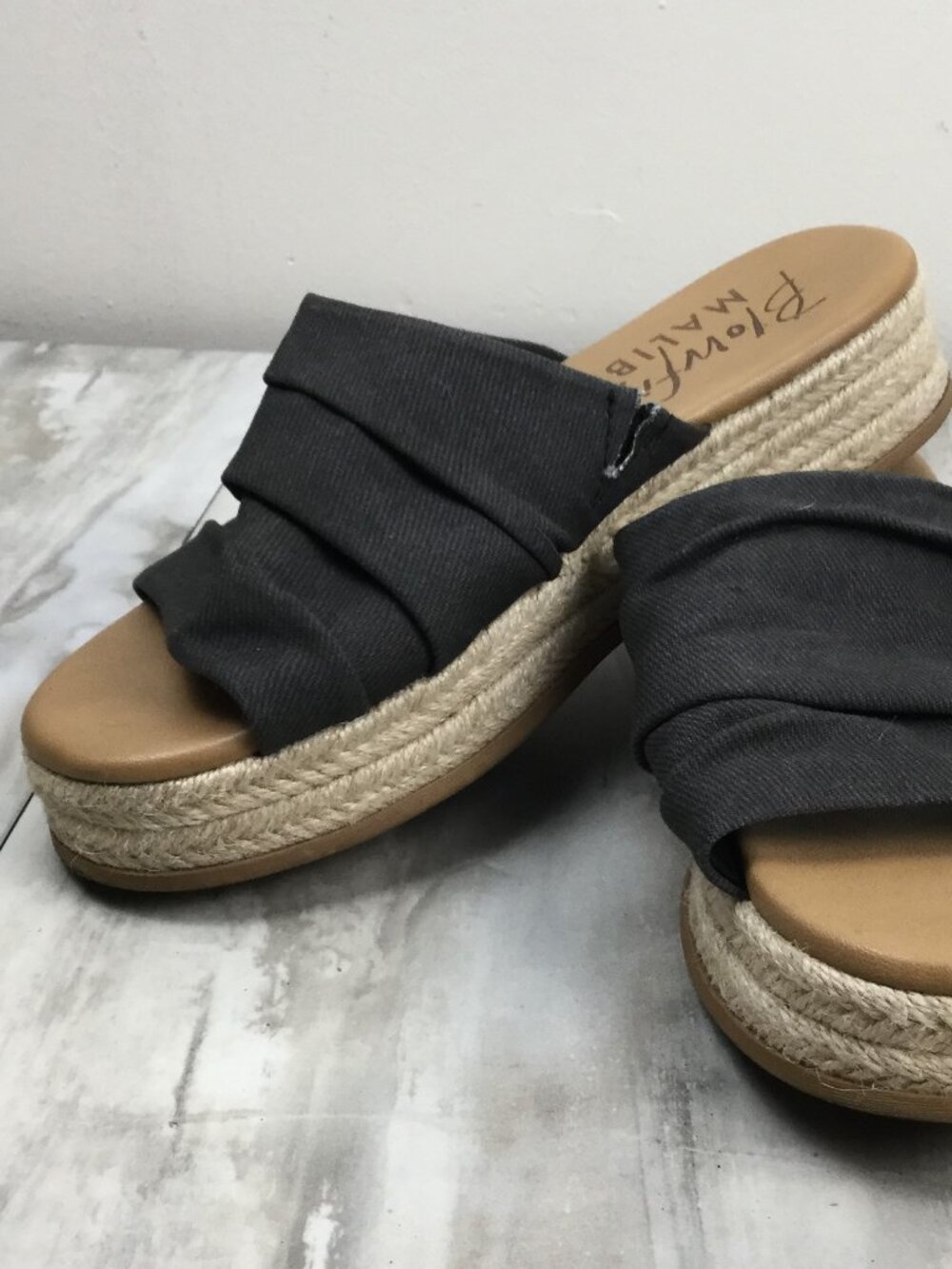 Blowfish Malibu Black Sandals 8